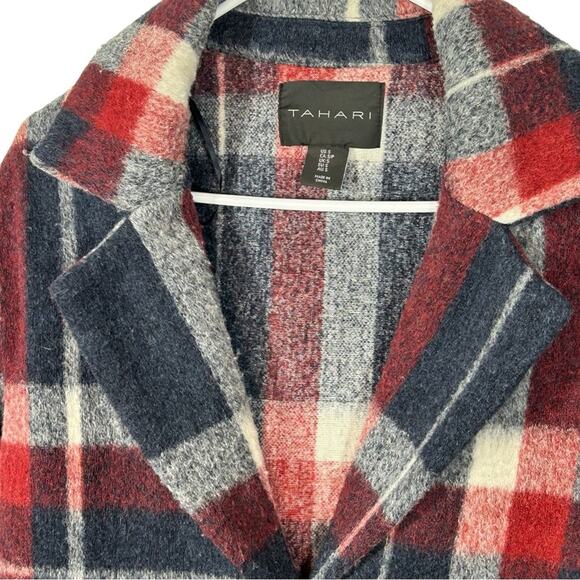 Tahari Wool Blend Plaid Shacket – Size Small - Picture 7 of 13
